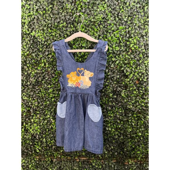 Disney Baby, Lion King Soft Jean Dress, Baby Girl Size 18 Months - Picture 1 of 6